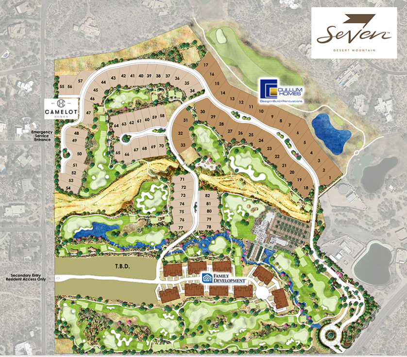 Seven at Desert Mountain Lot Plan